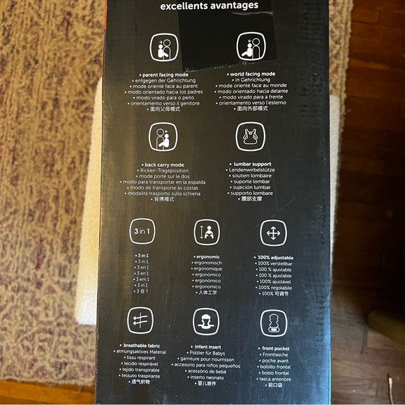 Diono Carus Essentials - 3-in-1 Carrying System in Light Grey New in Box - Picture 7 of 8